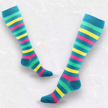 Load image into Gallery viewer, Striped Patterned LegEase Compression Socks
