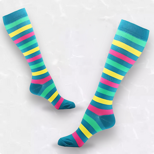 Striped Patterned LegEase Compression Socks