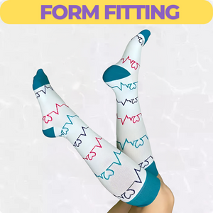 Striped Patterned LegEase Compression Socks
