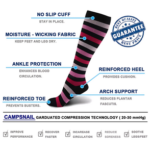 Fun Patterned LegEase Compression Socks