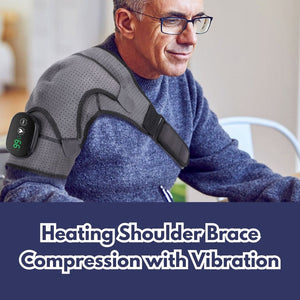 Heated Compression Shoulder Brace with Vibration