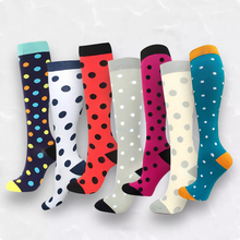 Load image into Gallery viewer, Spotted Patterned LegEase Compression Socks
