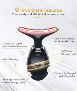 LED Light Therapy Face and Neck Massager