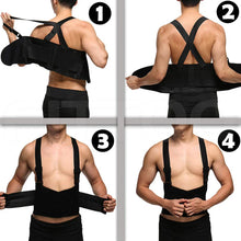 Load image into Gallery viewer, Heavy Lifting Support Belt with Shoulder Straps
