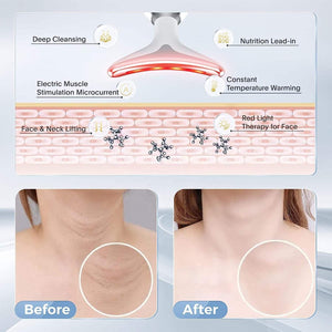 LED Light Therapy Face and Neck Massager