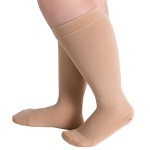 Plus sized Open Toe Compression Socks