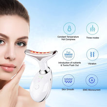 Load image into Gallery viewer, LED Light Therapy Face and Neck Massager
