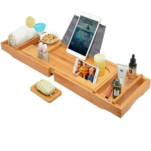 Expandable Bamboo Bath Caddy