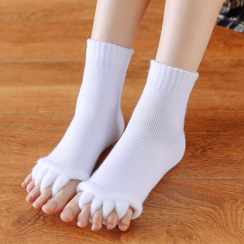 Toe Separator Socks, Foot Alignment Socks with Toe Separators