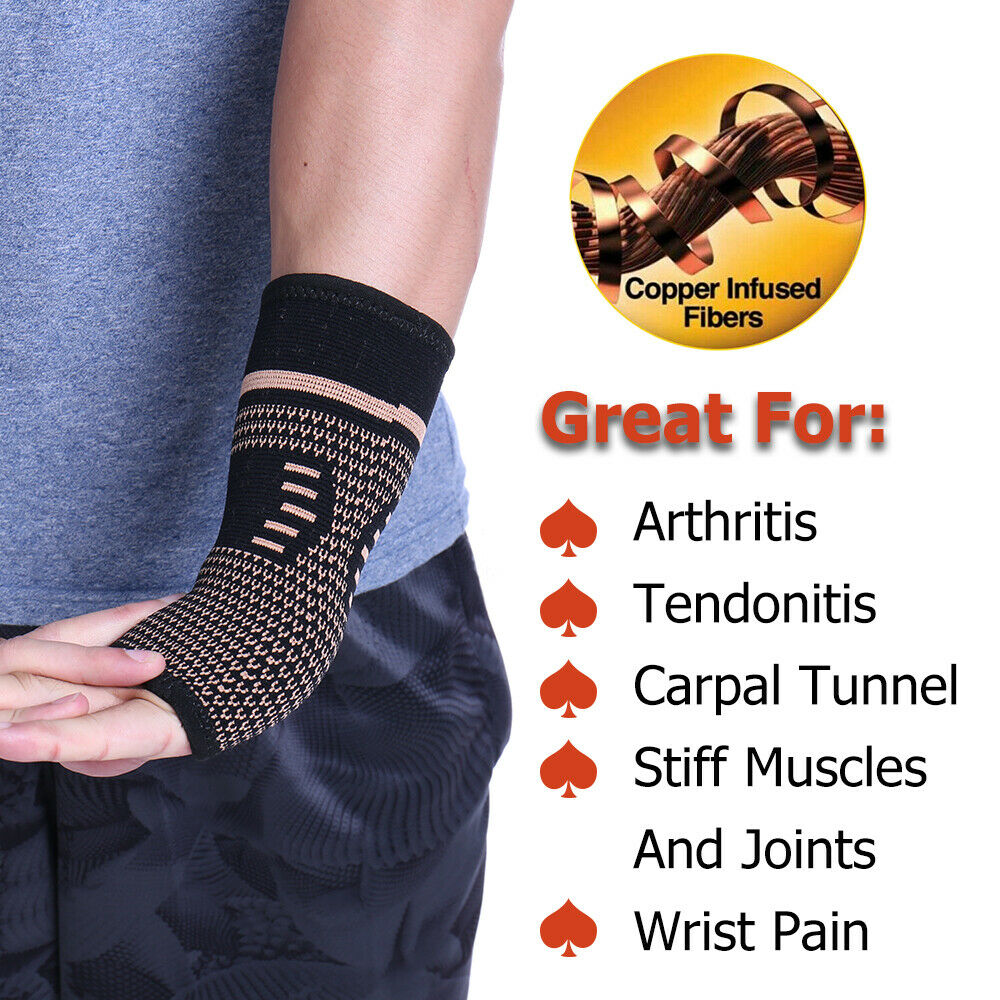 Copper Infused Wrist Compression Sleeves  Buy Copper Compression Sleeves  for Wrists Online - CopperJoint